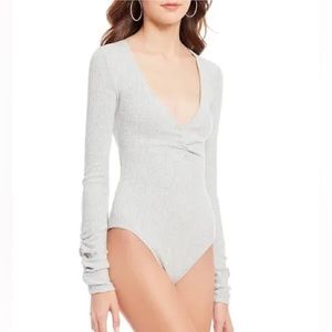 Free People Cozy Up With Me bodysuit, size L